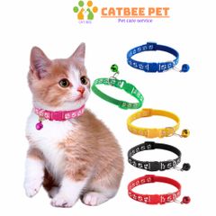 Combo vòng cổ cho chó mèo,có chuông lục lạc,thiết kế khóa bấm dễ sử dụng (chọn màu theo yêu cầu)
