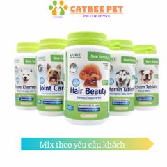 [Combo 30,50,100] Viên canxi cho chó mèo SPIRIT bổ sung vitamin giúp chắc khỏe xương mượt lông