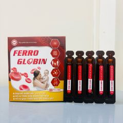 Sắt ống FOGY MAX - FERRO GLOBIN bổ máu hữu cơ - Hộp 20 ống
