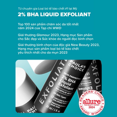 Dung Dịch Loại Bỏ Tế Bào Chết Skin Perfecting 2% BHA Liquid Exfoliant 30ml - Giảm Mụn Và Thu Nhỏ Lỗ Chân Lông