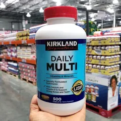 Viên uống Vitamin Tổng Hợp Kirkland Signature Daily Multi 500 viên - Hỗ Trợ Sức Khỏe Toàn Diện - S/P Chuẩn Mỹ