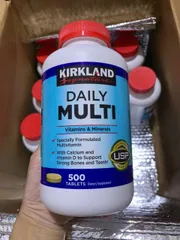 Viên uống Vitamin Tổng Hợp Kirkland Signature Daily Multi 500 viên - Hỗ Trợ Sức Khỏe Toàn Diện - S/P Chuẩn Mỹ