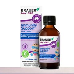 SIRO Hỗ Trợ Tăng Cường Sức Đề Kháng cho Bé Từ 0 Tháng -12 Tuổi Brauer Baby & Child Oral Liquid Immunity Support 100 mL - S/P Chuẩn Úc