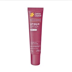 Son Dưỡng Chống Nắng Có Màu hồng nhẹ Cancer Council Lip Balm Raspberry SPF50+ 15g