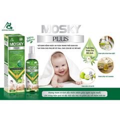 Xịt xua muỗi ann toànn cho bé và bà bầu Mosky plus
