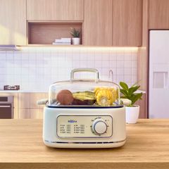 Nồi Hấp Điện Đa Năng Haatz HTP099 (CIM371) - 10L, 8 Chức Năng, Công Suất 1000W, Bảo Hành 2 Năm - Trợ Thủ Hoàn Hảo Cho Bữa Ăn Lành Mạnh