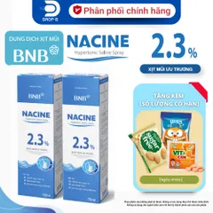 (Chính hãng) DUNG DỊCH XỊT MŨI ƯU TRƯƠNG [BNB NACINE HYPERTONIC SALINE SPRAY ]-C 70ml - saline -ưu trương -2.3%
