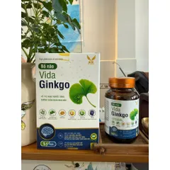 ( Chính hãng) - Viên uống hỗ trợ hoạt huyết, hỗ trợ cải thiện triệu chứng đau đầu, chóng mặt [ TPBVSK VIDA GINKGO ] H30v