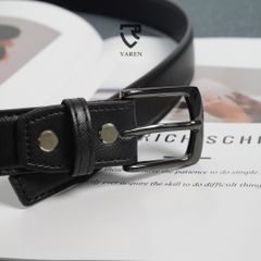 Thắt Lưng Unisex Da Mềm bản dây 2.8cm Khóa Hợp Kim Dây Lưng Nam Nữ Phong Cách Tối Giản TL03