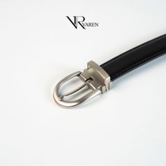 Thắt Lưng Da Bò Bản Nhỏ 2.3cm VAREN AMOR Dây Nịt Unisex Nam Nữ Cao Cấp Bền Bỉ TL002 AM