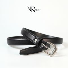 Thắt Lưng Da Bò Bản Nhỏ 2.4cm Dây Nịt Phong Cách Tối Giản Unisex Khóa Hợp Kim TL Terra 01