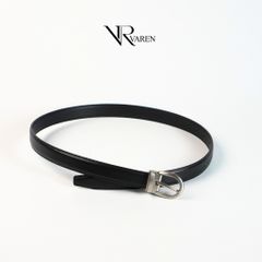 Thắt Lưng Da Bò Bản Nhỏ 2.3cm VAREN AMOR Dây Nịt Unisex Nam Nữ Cao Cấp Bền Bỉ TL002 AM