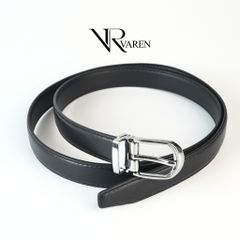 Thắt Lưng Bản Nhỏ Da Bò Nappa VAREN Haza Belt- Dây Nịt Bản 2.3cm Da Bò Cao Cấp Unisex Hz01