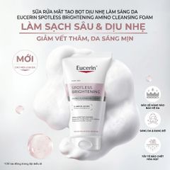 [Mẫu Mới] Sữa Rửa Mặt Eucerin Hỗ Trợ Làm Sáng Da, Giảm Đốm Nâu Spotless Brightening Gentle Cleansing Foam 150gr