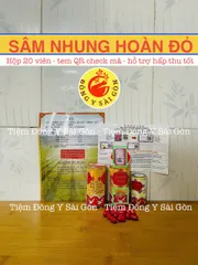 Sâm Nhung Hoàn Đỏ Samyun Wan Hộp 20 Viên Hỗ Trợ Hấp Thu Tốt, Ăn Ngon