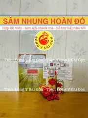 Sâm Nhung Hoàn Đỏ Samyun Wan Hộp 20 Viên Hỗ Trợ Hấp Thu Tốt, Ăn Ngon
