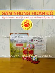 Sâm Nhung Hoàn Đỏ Samyun Wan Hộp 20 Viên Hỗ Trợ Hấp Thu Tốt, Ăn Ngon