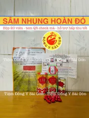 Sâm Nhung Hoàn Đỏ Samyun Wan Hộp 20 Viên Hỗ Trợ Hấp Thu Tốt, Ăn Ngon