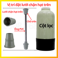 Lưới Chặn Hạt Trên - Chõ Trên, Sử Dụng Cho Cột Lọc Nước 844, 1054, 1252, 1354, 1465, 1665
