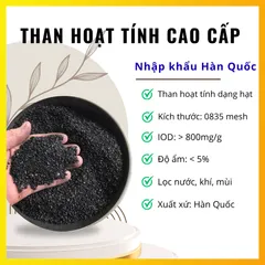 Than Hoạt Tính Cao Cấp, Lọc Nước, Lọc Khí, Khử Mùi, Khử Độcc, Nhập Khẩu Hàn Quốc
