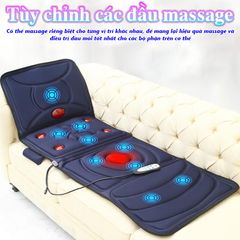 Nệm Massage Toàn Thân Hồng Ngoại Nikio NK-153 - Đệm Massage Rung 9 Chế Độ Giảm Đau Nhức Hiệu Quả Cho Cơ Thể