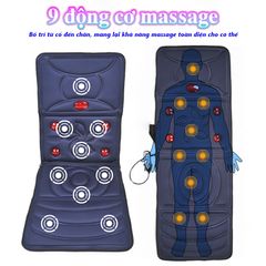 Nệm Massage Toàn Thân Hồng Ngoại Nikio NK-153 - Đệm Massage Rung 9 Chế Độ Giảm Đau Nhức Hiệu Quả Cho Cơ Thể