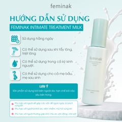 Sữa Dưỡng Vùng Kín Feminak Treatment Milk Nhật Bản Khử Mùi, Dịu Viêm, Giảm Khô Ngứa, Làm Sáng, Phục Hồi