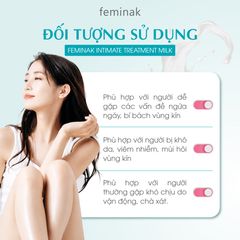 Sữa Dưỡng Vùng Kín Feminak Treatment Milk Nhật Bản Khử Mùi, Dịu Viêm, Giảm Khô Ngứa, Làm Sáng, Phục Hồi