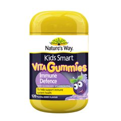 Kẹo Dẻo Tăng Cường Đề Kháng cho Bé Từ 2 Tuổi Trở Lên Nature's Way Kids Smart Vita Gummies Immune Defence 60 viên - S/P Chuẩn Úc