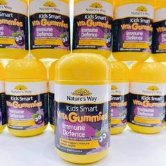 Kẹo Dẻo Tăng Cường Đề Kháng cho Bé Từ 2 Tuổi Trở Lên Nature's Way Kids Smart Vita Gummies Immune Defence 60 viên - S/P Chuẩn Úc