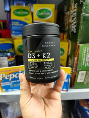 Viên bổ sung Vitamin D3K2 Sports Research D3 K2 160 viên 765546