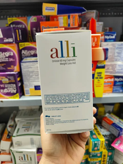 Viên uống giảm cân cao cấp Alli Orlistat 60mg Capsules Weight Loss Aid 60 viên