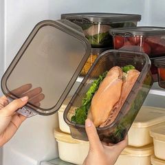 Combo 3 hộp nhựa Crisper box đựng đồ để tủ tiện dụng