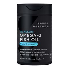 Sport Research Bổ Sung Omega - 3, tăng cường sức khỏe tim mạch, cải thiện trí nhớ, sản xuất tại Mỹ