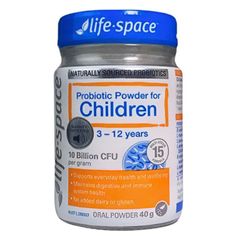 Men Vi Sinh cho Trẻ Từ 3 - 12 Tuổi LifeSpace Probiotic Powder for Children 40g - Hỗ Trợ Hệ Tiêu Hoá & Tăng Cường Hệ Miễn Dịch - S/P Chuẩn Úc
