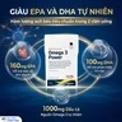 Viên uống hỗ trợ sức khoẻ tim mạch, giảm mỡ máu, tốt cho não và thị lực Omega 3 Power DAO Nordic Health (120 viên)