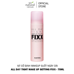 Xịt Khóa Nền So Natural Make Up Setting Fixx - Giữ Lớp Trang Điểm Lâu Trôi, Kiểm Soát Dầu Date Xa NK