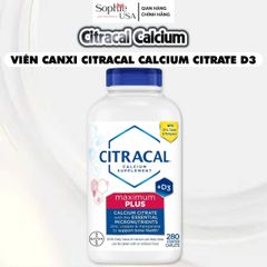 Viên uống bổ sung Canxi Citracal và Vitamin D3 280 viên của Mỹ