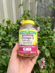 Sản phẩm hỗ trợ chức năng não bộ, tim mạch - Spring Valley Omega-3 500mg 120 viên