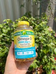Dầu cá hương chanh Spring Valley omega 3 2000mg lọ 120 viên của Mỹ