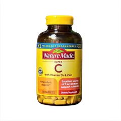 Viên uống giúp chống oxy hóa tăng cường sức khỏe - Nature Made Super C (200 viên)