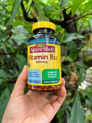 Viên uống bổ sung B12, hỗ trợ quá trình tạo hồng cầu - Nature Made vitamin B12 1000mg (400 viên )