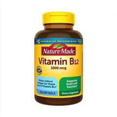 Viên uống bổ sung B12, hỗ trợ quá trình tạo hồng cầu - Nature Made vitamin B12 1000mg (400 viên )
