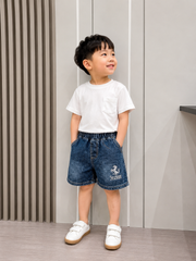 Hàng QC - Quần short jean denim ngựa cho bé trai mùa hè