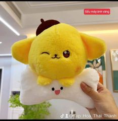 Thú nhồi bông 25cm, vải lông nhung kim mềm mịn siêu yêu