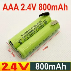 PIN NiMH AAA 2.4V 800mAh HÀN SẴN NIKEN 2 ĐẦU, DÀNH THAY THẾ CHO MÁY CẠO RÂU, TÔNG ĐƠ, MÁY TĂM NƯỚC VÀ CÁC THIẾT BỊ KHÁC