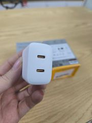 Củ sạc nhanh 20w Voltme - 2 cổng type C, nhỏ gọn, sạc nhanh chuẩn PD3.0, QC3.0, PPS