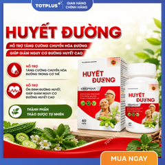 Huyết Đường Kingphar – Hỗ Trợ Chuyển Hóa Đường, Giúp Giảm Nguy Cơ Đường Huyết Cao - Hộp 40 Viên