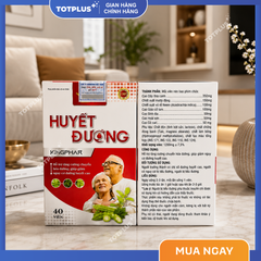 Huyết Đường Kingphar – Hỗ Trợ Chuyển Hóa Đường, Giúp Giảm Nguy Cơ Đường Huyết Cao - Hộp 40 Viên