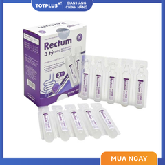 Men vi sinh Rectum 3 Tỷ Bào Tử Lợi Khuẩn – Hỗ Trợ Giảm Rối Loạn Tiêu Hóa, Phân Sống Do Loạn Khuẩn đường ruột - Hộp 20 Ống